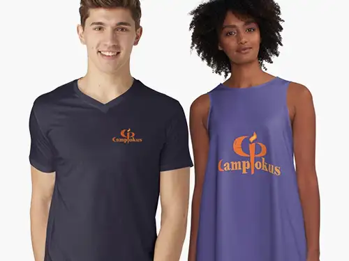 Camp Pokus Logo auf Tshirt